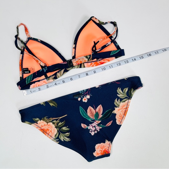 TRIANGL neoprene swim suit bikini set top bottoms - Picture 2 of 4